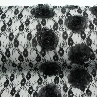Solid Non-Stretch 3D Polyester Lace TB02609
