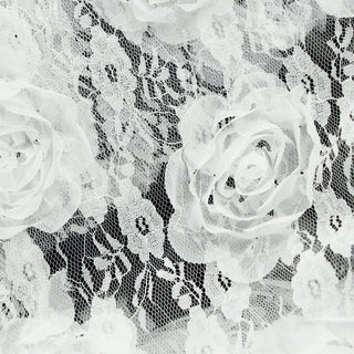 Solid Non-Stretch 3D Polyester Lace TB02610