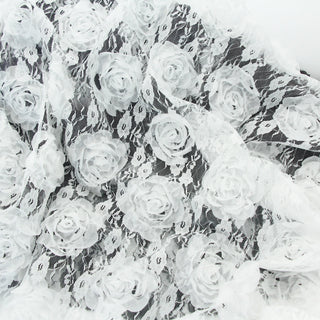 Solid Non-Stretch 3D Polyester Lace TB02610