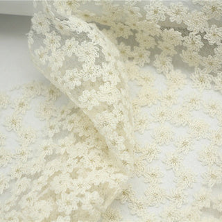 Solid Non-Stretch Embroidery Polyester Lace TB02612