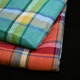 Plaid European Linen Plain Woven TB02625 - 2 Colors Available