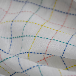 Gingham Combed Cotton European Linen Dobby Jacquard TB02630 - 1 Colors Available