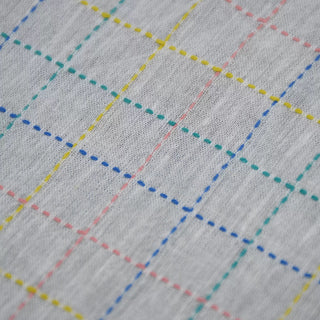 Gingham Combed Cotton European Linen Dobby Jacquard TB02630 - 1 Colors Available