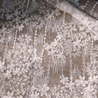 Solid Non-Stretch Embroidery Polyester Lace TB03603