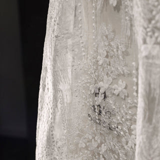 Solid Non-Stretch Embroidery Polyester Lace TB03603