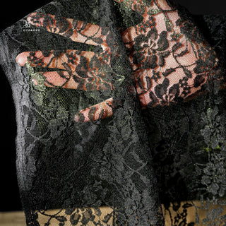 Solid Non-Stretch Foiled Polyester Lace TB03604