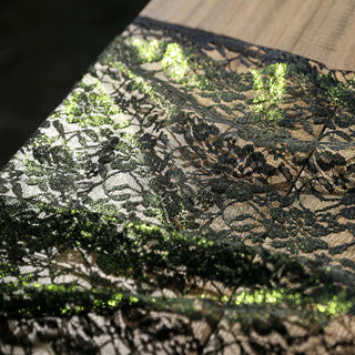 Solid Non-Stretch Foiled Polyester Lace TB03604