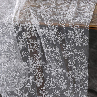 Solid Non-Stretch Embroidery Polyester Lace TB03605