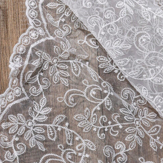 Solid Non-Stretch Embroidery Polyester Lace TB03605