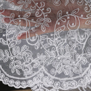 Solid Non-Stretch Embroidery Polyester Lace TB03605