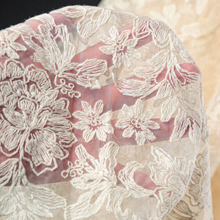 Solid Non-Stretch Embroidery Polyester Lace TB03606