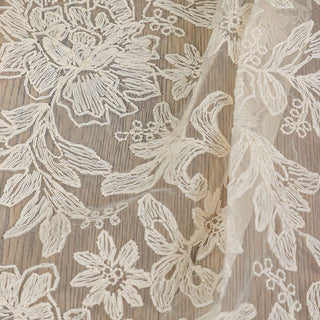 Solid Non-Stretch Embroidery Polyester Lace TB03606
