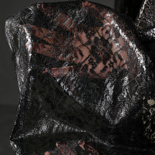 Solid Non-Stretch Foiled Polyester Lace TB03608