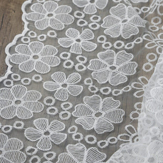 Solid Non-Stretch Embroidery Polyester Lace TB03609