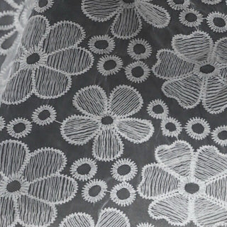 Solid Non-Stretch Embroidery Polyester Lace TB03609