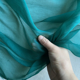 Yardblox Exclusive Luxury Silk Collection Solid Multi Color Non-Stretch Crinkled Mulberry Silk Georgette DS26502 -5 Momme