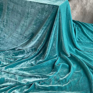 Yardblox Exclusive Luxury Silk Collection Solid Multi Color Non-Stretch Mulberry Silk Velvet DS26516 -40 Momme