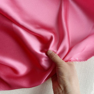 Yardblox Exclusive Luxury Silk Collection Solid Multi Color Non-Stretch 6A Mulberry Silk Charmeuse Satin DS26509 -19 Momme