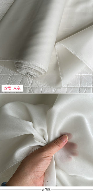 Yardblox Exclusive Luxury Silk Collection Solid Multi Color Non-Stretch Mulberry Silk Satin Face Organza DS26506 -12 Momme