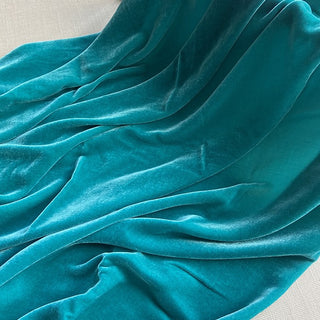 Yardblox Exclusive Luxury Silk Collection Solid Multi Color Non-Stretch Mulberry Silk Velvet DS26516 -40 Momme