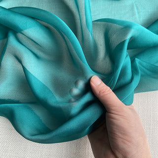 Yardblox Exclusive Luxury Silk Collection Solid Multi Color Non-Stretch Mulberry Silk Chiffon DS26503 -6 Momme