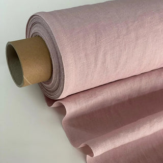 Made In France Premium Quality Solid Multi Color Non-Stretch Washed / Softened Organic Linen Plain Woven DS00510 -180/220 GSM