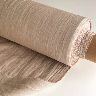 Made In France Premium Quality Solid Multi Color Non-Stretch Washed / Softened Organic Linen Plain Woven DS00510 -180/220 GSM