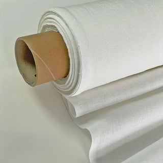 Made In France Premium Quality Solid Multi Color Non-Stretch Washed / Softened Organic Linen Plain Woven DS00515 -180/220 GSM