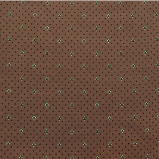 Made in Japan HOKKOH Floral Brown Non-Stretch Cotton Pinwale Corduroy DS21602