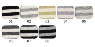 Stripes Polyester Viscose Pointelle RTSP610 - 8 Colors Available