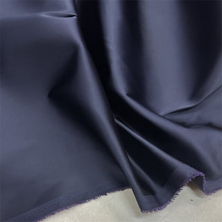 Yardblox Exclusive Made in Japan Luxury Designer Solid Dark Violet Non-Stretch Triacetate Polyester Blended Satin DS12418